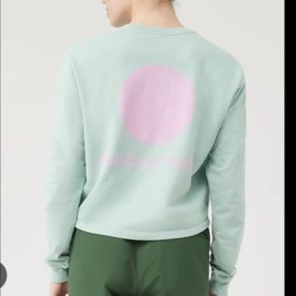 Outdoor Voices Tops - Outdoor Voices Circle Logo Cropped Sweatshirt Green | S